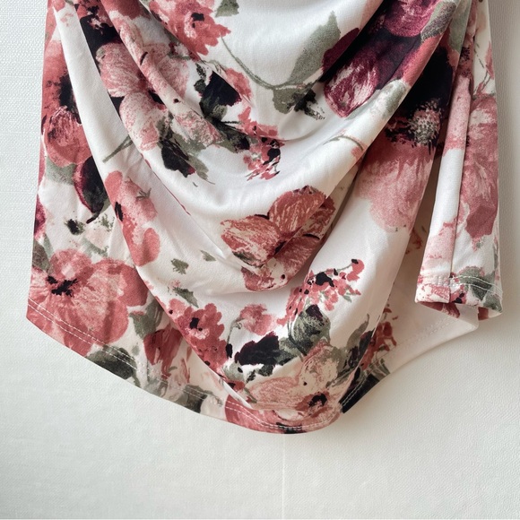 My Bump Maternity Harley Floral Bodycon Dress Cold Shoulder Short Sleeved XL - Picture 6 of 12